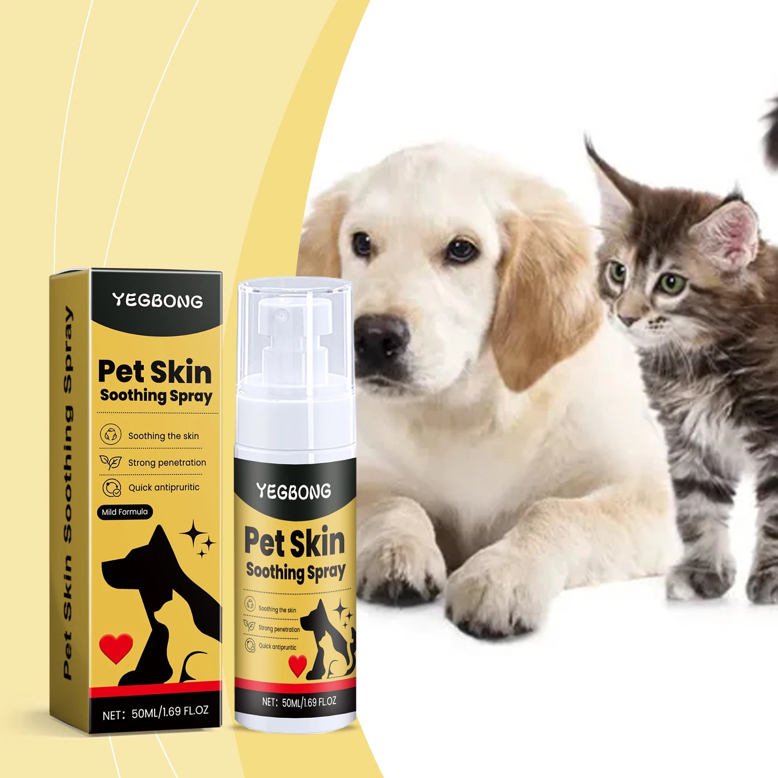Pet Skin Care Spray — Soothes Itching, Redness & Skin Irritation, 50ml