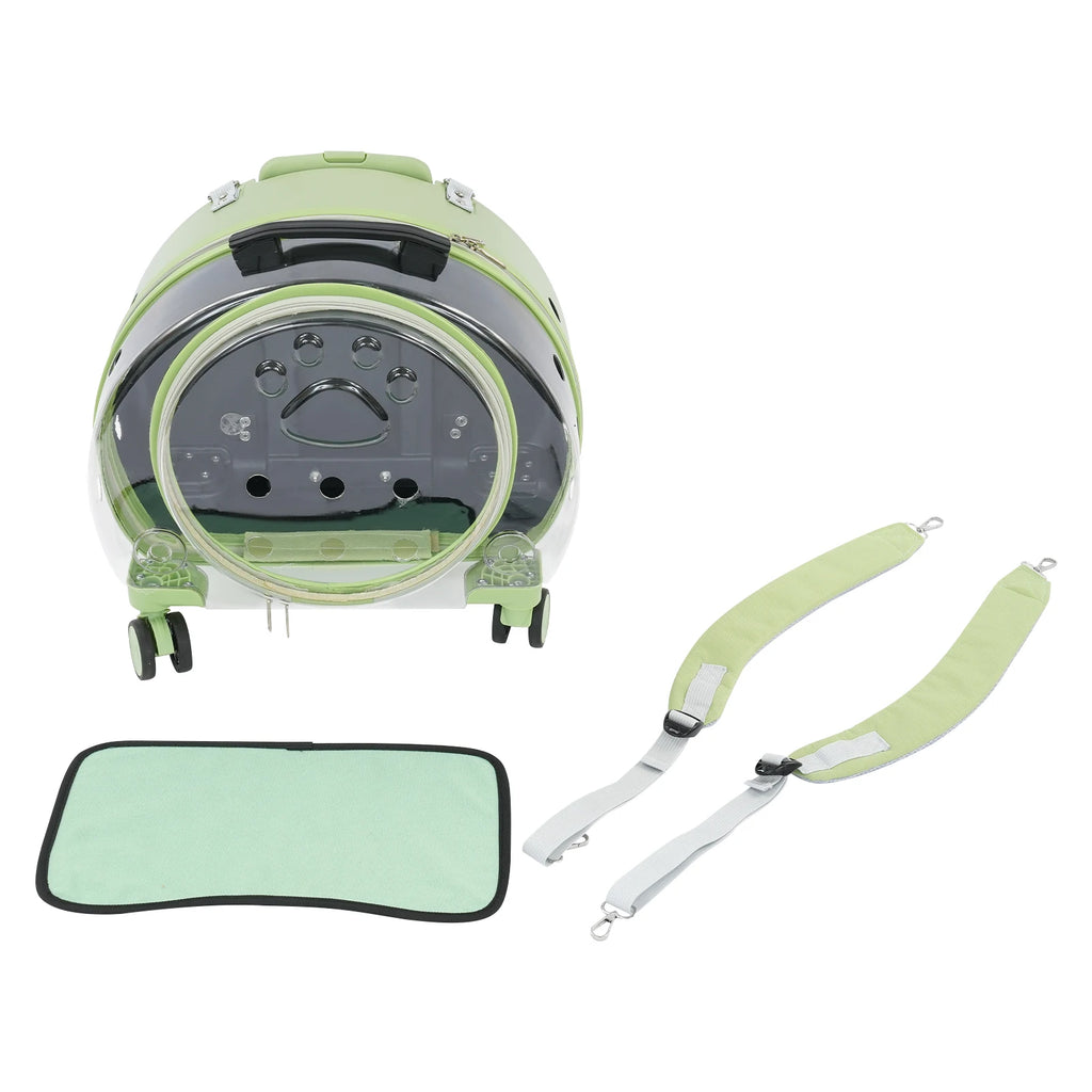 3-Section Expandable Rolling Pet Carrier Stroller with Front Opening for Small Dogs & Cats