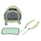 3-Section Expandable Rolling Pet Carrier Stroller with Front Opening for Small Dogs & Cats