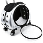 Transparent Space Capsule Pet Backpack & Luggage Bag — Large Capacity Multi-Purpose Carrier for Cats & Small Dogs