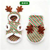 Christmas Reindeer Dog Hoodie (Soft Flannel Warm Clothes)