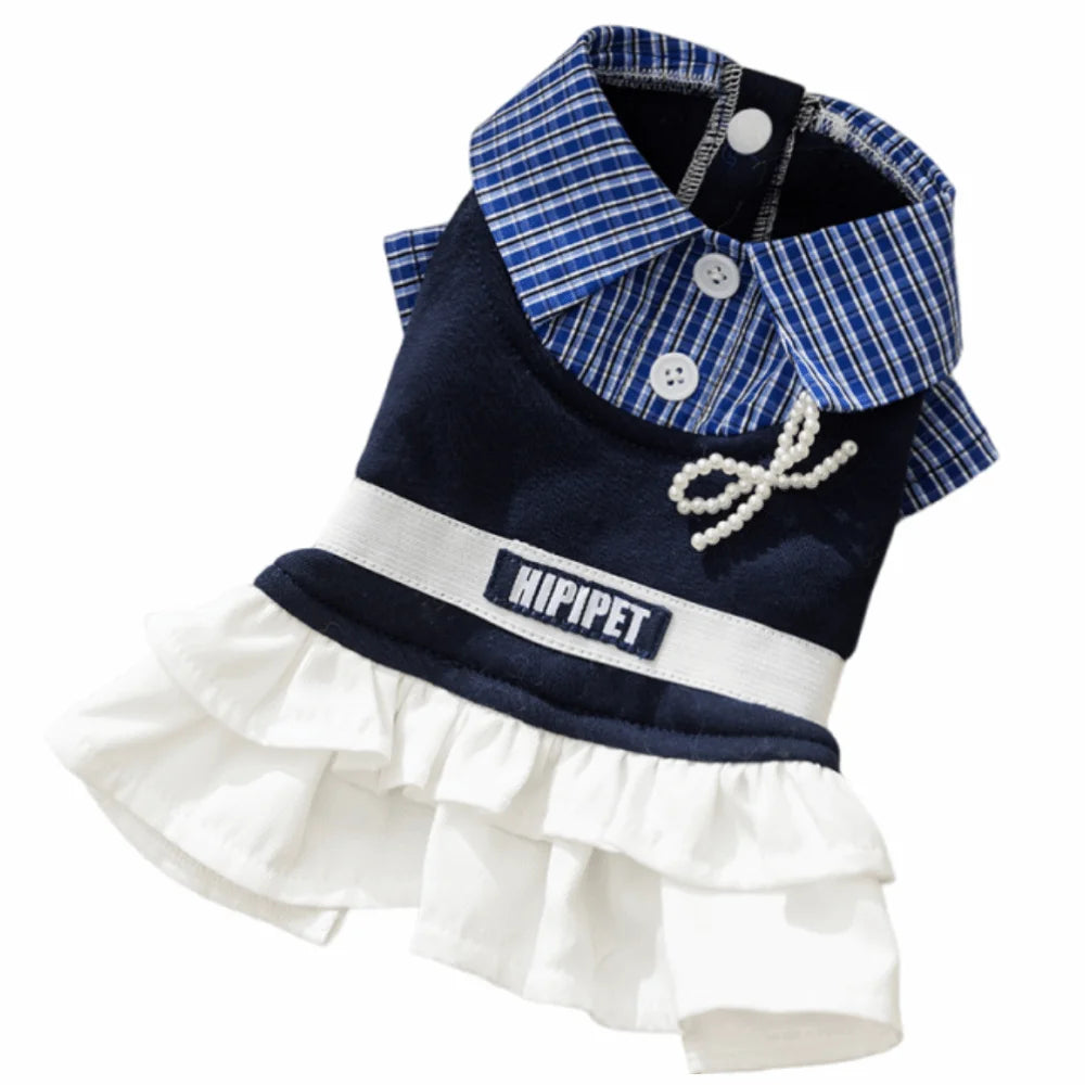 Cute Bowknot Cat & Dog Dress Shirt — Soft Breathable Preppy Style Summer Pet Clothes