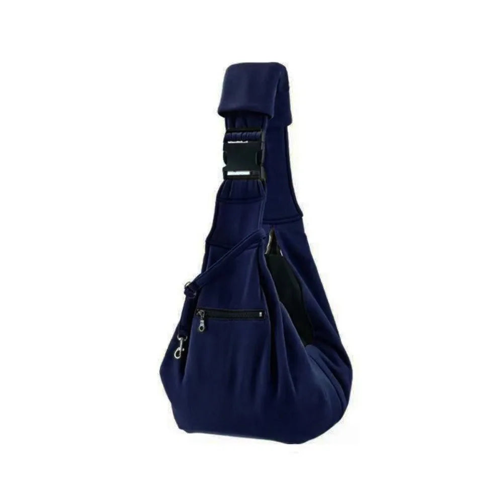 Pet Shoulder Carrier Bag with Safety Harness (Large Capacity, Adjustable)