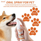 No-Brushing Dental Spray for Dogs & Cats — Multi-Plant Plaque Remover, 60ml