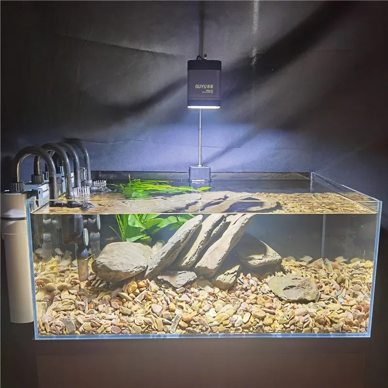 GUYU WRGB Full Spectrum Aquarium LED Lamp (25/35/65W, Clip-On, Plant & Fish)