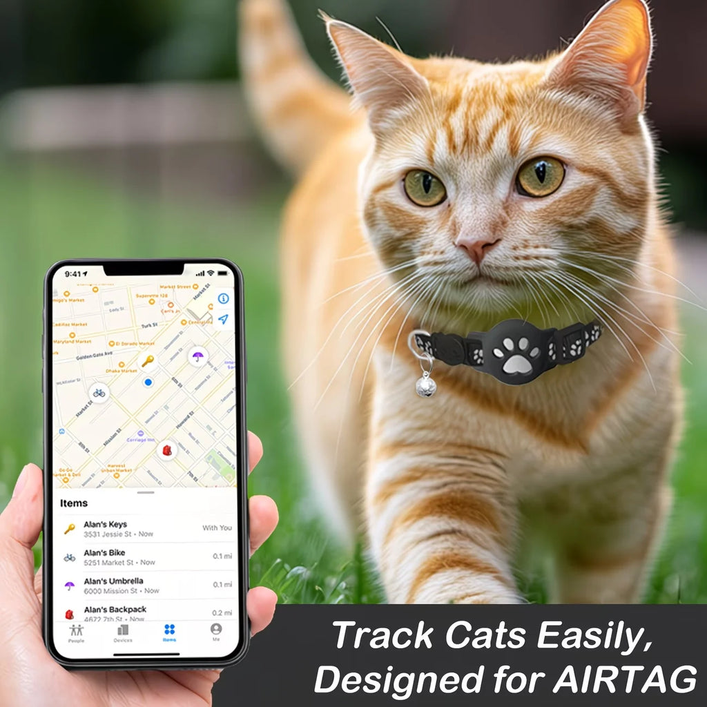 No Monthly Fee Find My GPS Cat & Dog Collar Tracker - Waterproof