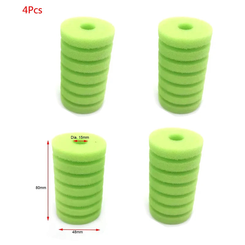 Aquarium Foam Filter Sponge Replacement Set 2/4 Pack
