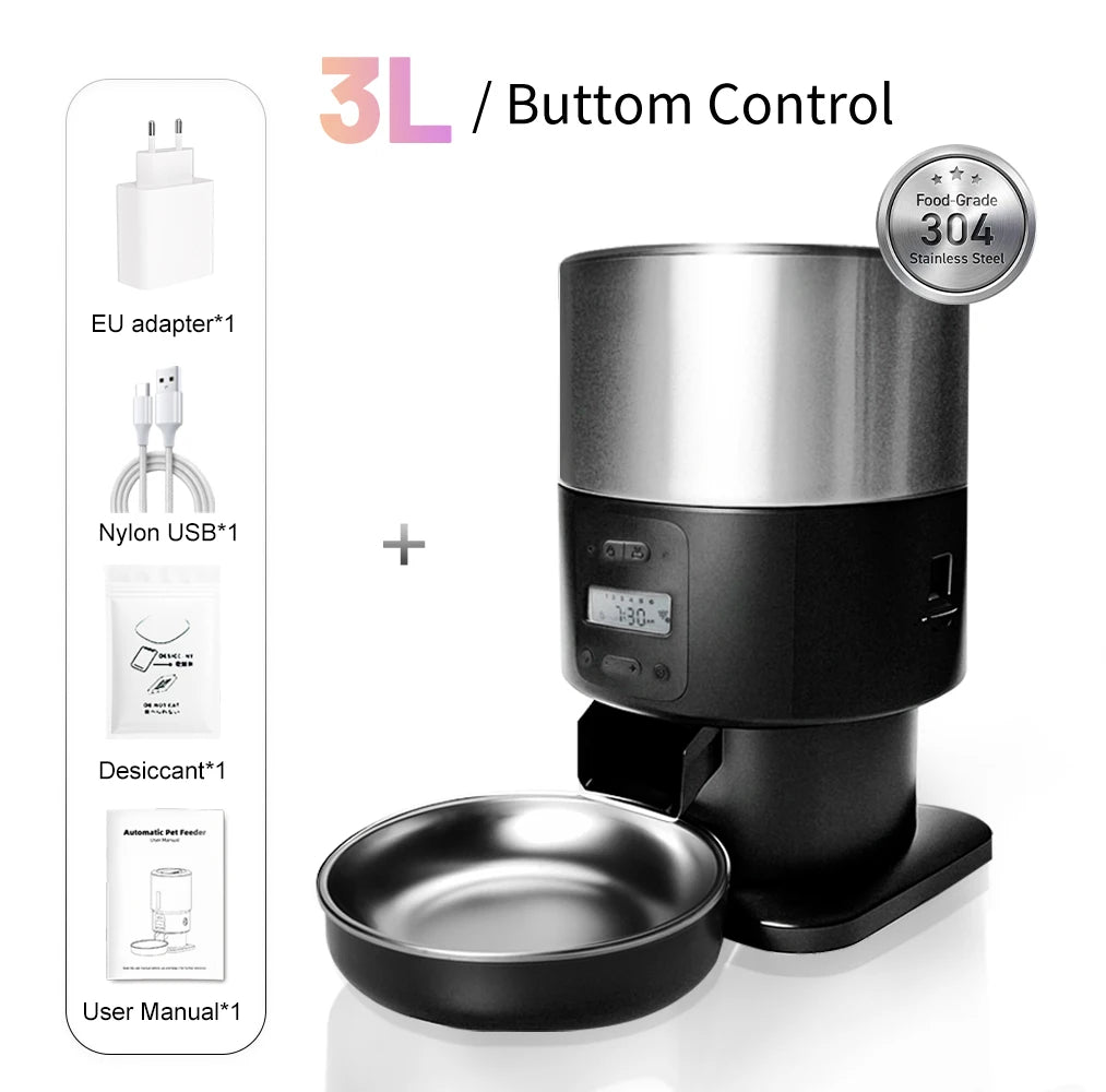 Smart Automatic Pet Feeder (Timed, Programmable, Dog & Cat)