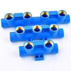 Water Pipe Splitter Distributor (4/5/6-Way, 1/2" Thread, Drain Switch)