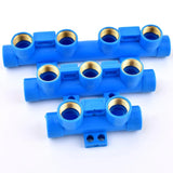 Water Pipe Splitter Distributor (4/5/6-Way, 1/2" Thread, Drain Switch)
