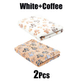 Dog Paw Print Blanket (Soft Plush Pet Blanket)