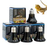 Ceramic Infrared Heat Emitter — No-Light Pet & Brooder Heat Bulb, E27, 25W–100W