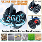 3-in-1 Dog Wagon Stroller with Removable Carrier for Medium Dogs up to 55 lbs