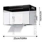Over-Tank Turtle Basking Platform — Anti-Slip Ramp & 360° Viewing Dock