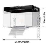 Over-Tank Turtle Basking Platform — Anti-Slip Ramp & 360° Viewing Dock