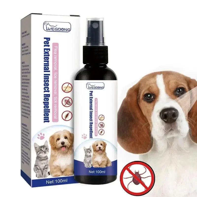 Natural Plant-Extract Flea & Tick Spray for Pets — 100ml