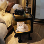 Cream-Style Pet Bedside Table & Kennel for Small Pets