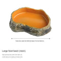 Resin Reptile Feeding & Water Bowl — Terrarium Dish for Reptiles & Amphibians