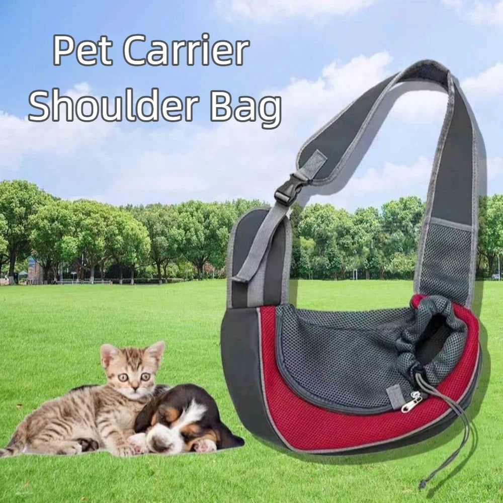 Hands-Free Puppy Carrier Backpack (Oxford Cloth, Crossbody, Multi-Size)