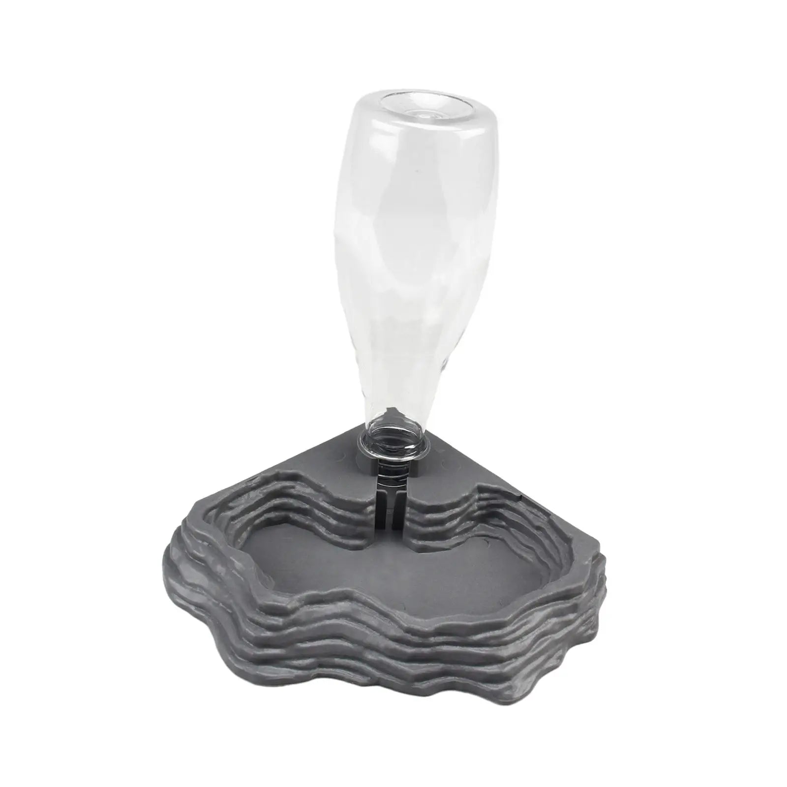 Automatic Reptile Water Dispenser — 400ml Stable-Base Terrarium Bowl