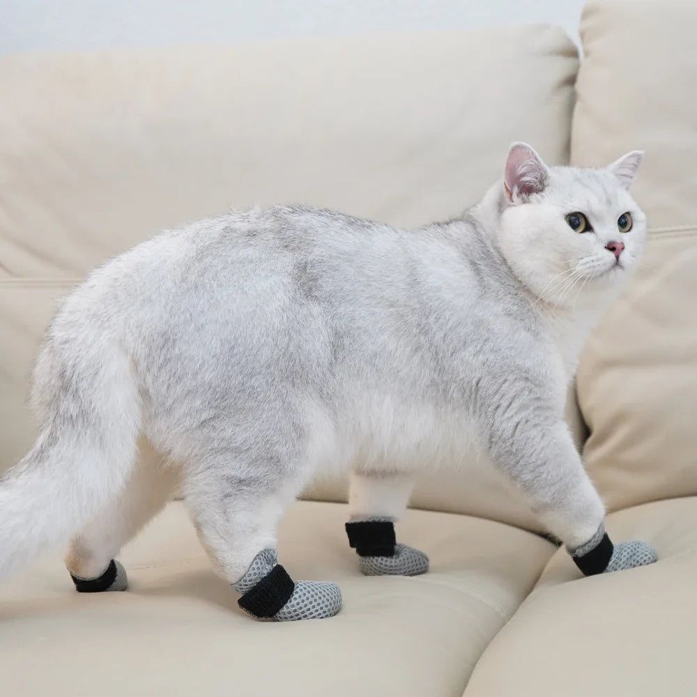 Anti-Scratch Paw Cover Booties — Protective Shoe Covers for Grooming & Baths
