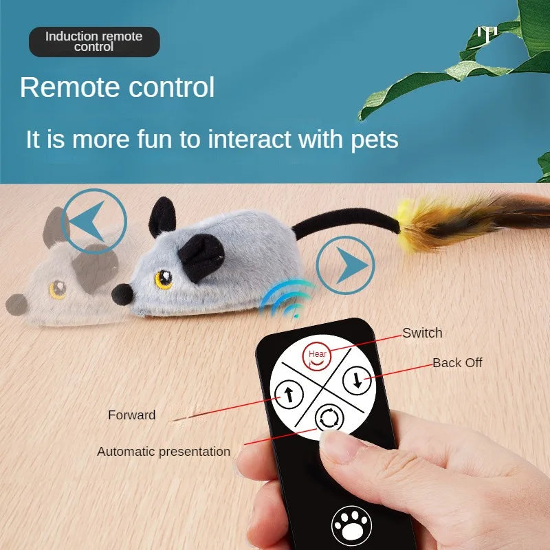 Electric Touch-Sensing Mouse Cat Toy