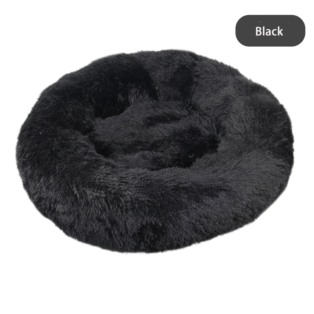 Round Plush Dog Bed