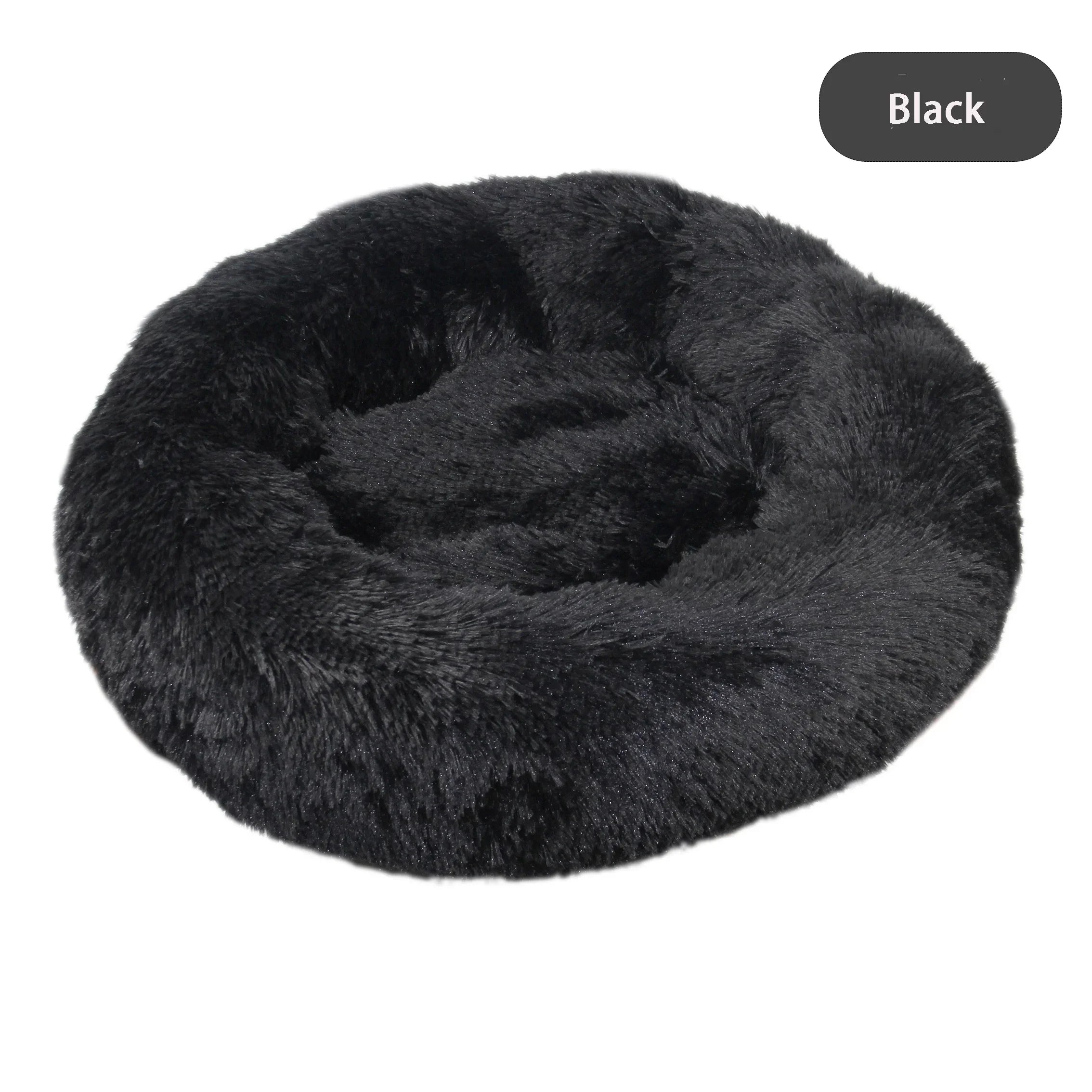 Round Plush Dog Bed