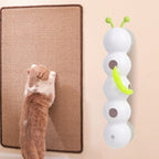 Smart Whack-a-Mole Caterpillar Cat Toy — Motion Sensor Feather Teaser