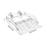 Acrylic Turtle Basking Ramp — Suction Cup or Hook-Mount Dock