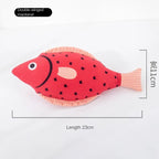Fish-Shaped Catnip Chew Toy for Cats