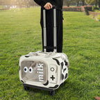 Pet Trolley Carrier Suitcase (Portable, Up to 22 lbs, Cat & Small Dog)