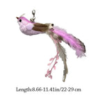 Hummingbird Long Pole Cat Teaser Stick — Interactive Feather Wand Toy for Kittens
