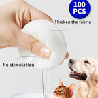Pet Eye Wipes — Removes Tear Marks, 100-Count, Dogs & Cats