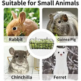 Metal Hay Rack Feeder — Mess-Free Grass Holder for Rabbits & Guinea Pigs