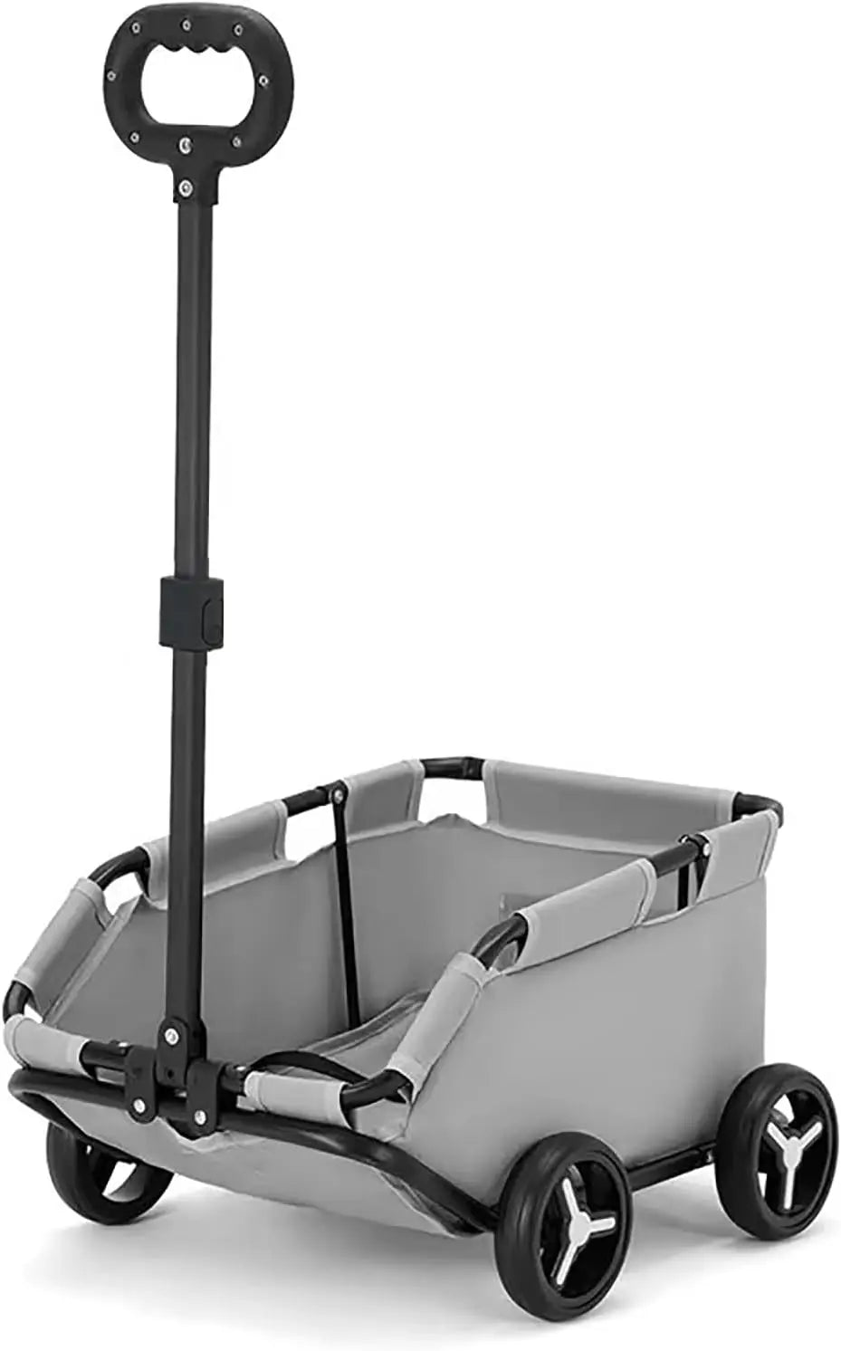 Lightweight Folding 4-Wheel Rolling Cat Carrier Trolley with Shock-Absorbing Wheels