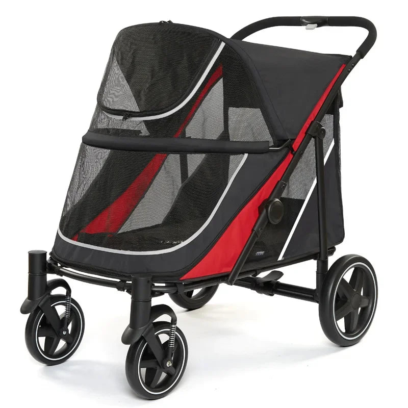 Secure Large Dog Show Trolley for Competition & Long-Distance Transport