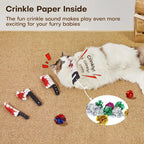 4-Pack Knife-Shaped Catnip Crinkle Toys — Fun Indoor Exercise