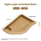 Dual-Use Turtle Bath Basin — Half-Water Habitat & Feeding Box