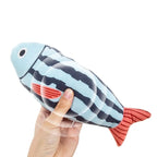 Fish-Shaped Catnip Chew Toy for Cats