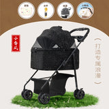 Lightweight Foldable Pet Stroller Universal for Small Dogs Cats Portable Outdoor Travel Cat Carrier Stroller for Walking Pet