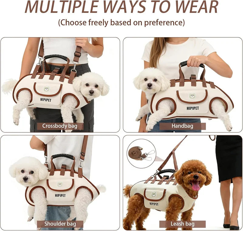 Portable Multi-Function Dog Traction Backpack (Breathable, Easy Clean)