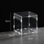 Acrylic Reptile Breeding Box — Ventilated Enclosure for Spiders & Small Reptiles