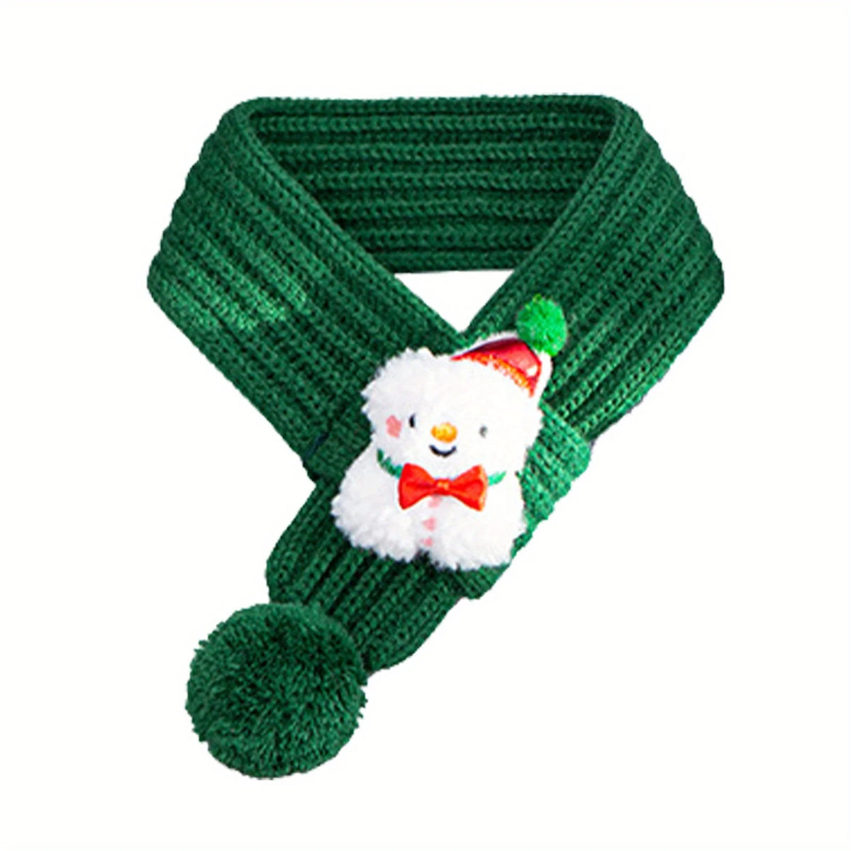 Pet Christmas Knitted Scarf (Snowman, Elk & Santa Designs)