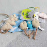 Fleece Catnip Mouse Toy — Teeth-Cleaning Play Toy for Kittens