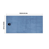 Embroidered Microfiber Pet Bath Towel — Soft, Absorbent, Multiple Sizes