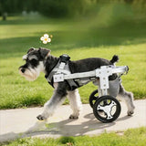 Pet Dog Wheelchair Cart Adjustable Pet Mobility Aid with Wheels Disabled Cat Dog Rehabilitation Walking Mobility Aid Pet Bracket