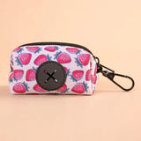 Fruit Pattern Poop Bag Holder (Waterproof, Buckle, Zipper Closure)