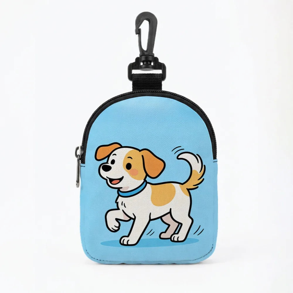 Dog Training Treat Bag (Large Capacity, Cartoon Print, Waterproof, Hook Buckle)