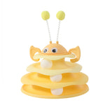 Little Bee Tumbler Toy — Self-Righting Spinning Cat Teaser